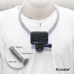 Vòng đeo cổ cho action camera, điện thoại Eclate | Gopro,dji,insta360 | sillicone cao cấp