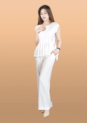Áo lụa freesize, họa tiết hoa, kiểu sáng babydoll