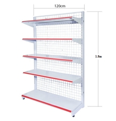 Giá kệ siêu thị đơn ( dài 120cm x cao 180cm )  5 tầng