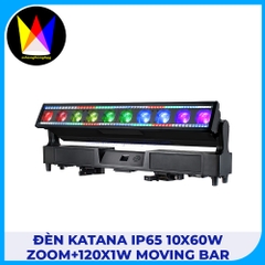Đèn Katana IP65 10x60W Zoom+120x1W Moving Bar