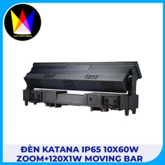 Đèn Katana IP65 10x60W Zoom+120x1W Moving Bar