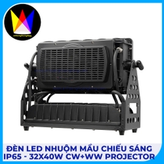 Đèn Led Nhuộm Màu Chiếu Sáng IP65 - 32x40W CW+WW Projector