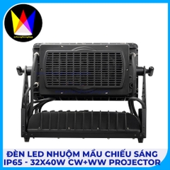 Đèn Led Nhuộm Màu Chiếu Sáng IP65 - 32x40W CW+WW Projector