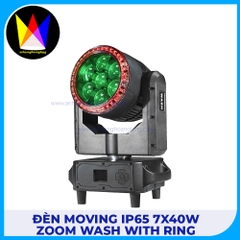 Đèn Moving IP65 7x40W Zoom WASH with Ring