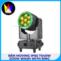 Đèn Moving IP65 7x40W Zoom WASH with Ring