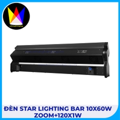 Đèn Star Lighting Bar 10x60W Zoom+120x1W