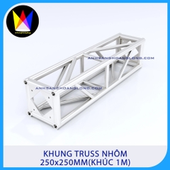 Khung Truss Nhôm 250x250mm Bản Mã (Khúc 1M)