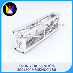 Khung Truss Nhôm 300x200mm Bản Mã (Khúc 1M)