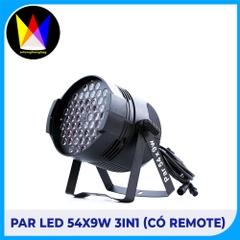 Par Led 54x9w 3in1 ( có remote )