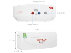 Bình Nóng Lạnh Ariston 20 lít 2500W VITALY 20 SLIM 2.5 FE