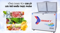 Tủ đông Sanaky 2 Ngăn Đông Mát 365 lít VH-5699W1