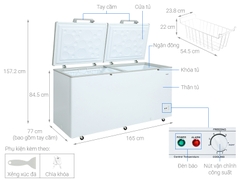 Tủ đông AQUA Inverter 1 Ngăn Đông 508 lít AQF C6901E