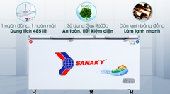 Tủ đông Sanaky 2 Ngăn Đông Mát 485 lít VH-6699W1