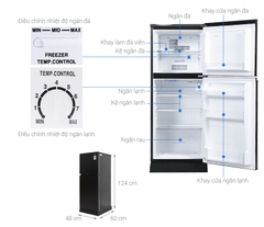 Tủ lạnh Aqua 130 lít AQR T150FA (BS)