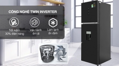 Tủ lạnh Aqua Inverter 318 lít AQR T369FA (WBS)