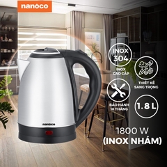 Bình đun siêu tốc Nanoco NKT1887 (Nhám)