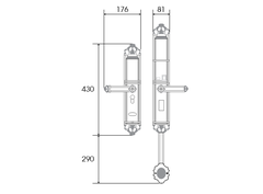 Khóa cửa đại sảnh Demax SL821 AC