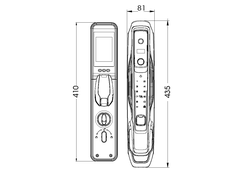 Khóa cửa nhận diện khuôn mặt Demax EL968 GS