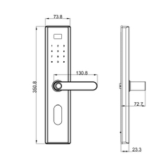 Khóa cửa gỗ Giovani GSL-630B