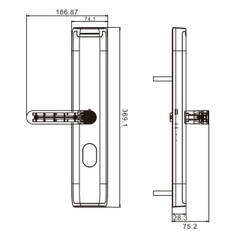Khóa cửa gỗ Giovani GSL-306B