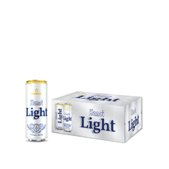 Bia Hà Nội Light lon cao, thùng (24*330ml, 4.2%).