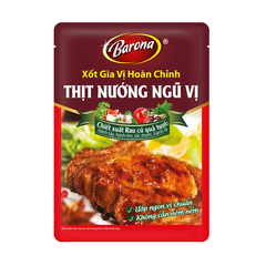 Xốt gia vị hoàn chỉnh, thịt nướng ngũ vị-Barona, gói (80g),