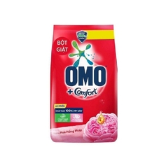 Bột giặt Omo+Comfort-tinh dầu hương hoa hồng Pháp, túi (5.3kg),