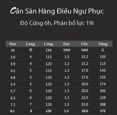 Cần Câu Tay Cacbon Điếu Ngư Phục 6h 19i ( kèm đọt phụ)