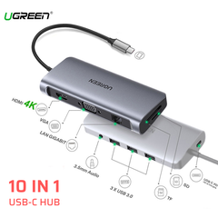 Ugreen 10-trong-1 All-In-One HDMI & VGA 4K/30Hz - Model 80133