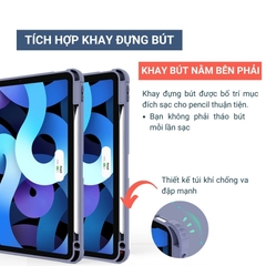 [Nâng Cấp DIY] Ốp iPad Acrylic Cường Lực, Khe Đựng Bút - Tím (S66)