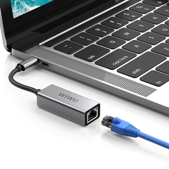 Cáp USB-C Sang Gigabit Ethernet, Hỗ Trợ Smart Phone WiWu