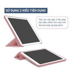 Bao da iPad Silicon Pastel - Không Khay Bút: Đen (S45)