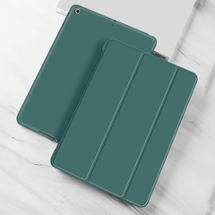 Bao da iPad Silicon Pastel - Không Khay Bút: Dark Green (S46)