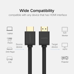 Cáp HDMI Lõi Đồng 100%, 19+1 Ugreen (HD104)