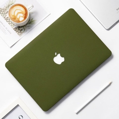 Combo Ốp Macbook Kèm Phủ Phím Màu Xanh Rêu