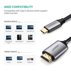 Dây Chuyển USB-C to HDMI 4K/60Hz 1.5M Ugreen - Model 50570