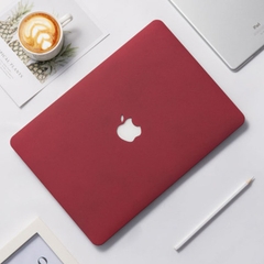 Combo Ốp Macbook Kèm Phủ Phím Màu Đỏ Đô