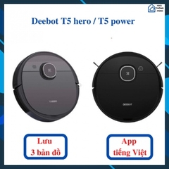 Robot Hút Bụi Lau Nhà Ecovacs Deebot T5 Hero, T5 Power