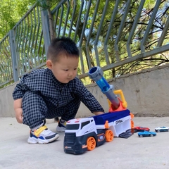 Đồ chơi ô tô tải vận chuyển cỡ lớn có nòng bắn bóng