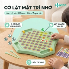 Cờ Lật Mặt Trí Nhớ 4 Người Chơi Kèm Que Lật 1413 Cho Bé