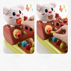Đồ chơi giáo dục sớm đa năng 4in1 X KIDS nông trại đập chuột, câu cá, nhổ cà rốt chim ăn sâu có đèn nhạc vui nhộn trẻ em