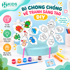 Bộ Chong Chóng Tô Màu Sáng Tạo DIY Cho Bé