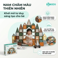 Bộ Lắp Ghép Nam Châm Thiên Nhiên 100 Chi Tiết