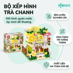 Bộ xếp hình cửa hàng trà chanh – Mô hình quán nước ép trái cây