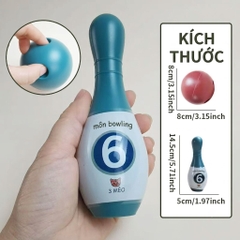Bộ Đồ Chơi Bowling 6 Pin 2 Bóng Cho Bé