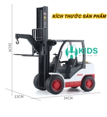 Đồ chơi mô hình xe ô tô nâng hàng, xe móc hàng chạy đà cỡ lớn hoạt động như thật có đèn nhạc vui nhộn trẻ em