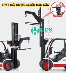 Đồ chơi mô hình xe ô tô nâng hàng, xe móc hàng chạy đà cỡ lớn hoạt động như thật có đèn nhạc vui nhộn trẻ em