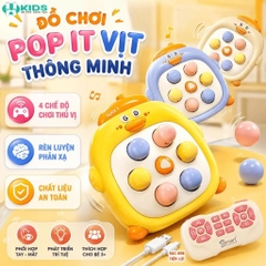 Đồ Chơi Đập Chuột Bấm Tay Cho Bé – Máy Bấm Nút Mini Hình Chú Vịt