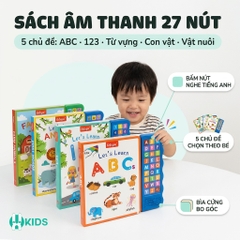 Đồ Chơi Âm Thanh Let's Learn 27 Nút 5 Chủ Đề Cho Bé - ABC, 123, First Words, Animals, Farm Animals
