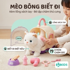 Đồ Chơi Chăm Sóc Mèo MC-1044 Kèm Lồng Xách Tay - XKIDS